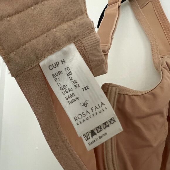 Rosa Faia by Anita Women's "Twin" Seamless Underwire Bra - Nude 32H - Picture 6 of 10